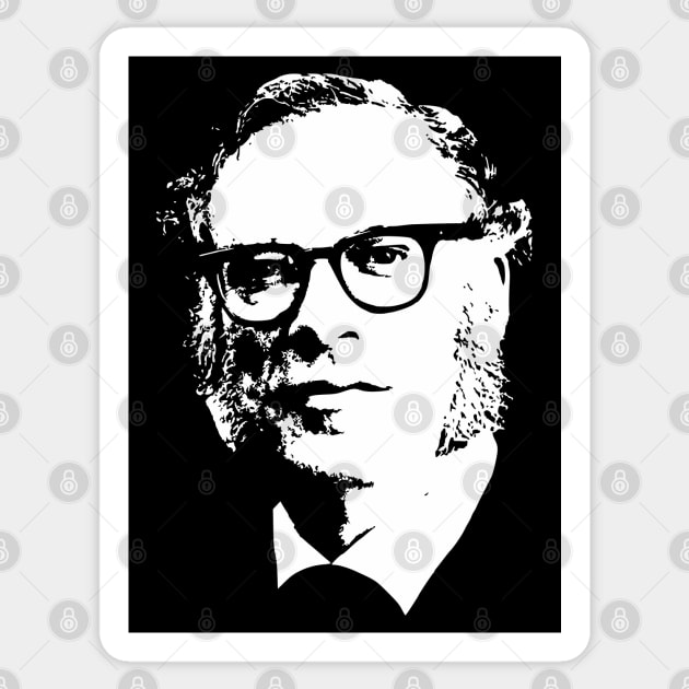 Isaac Asimov Sticker by Nerd_art